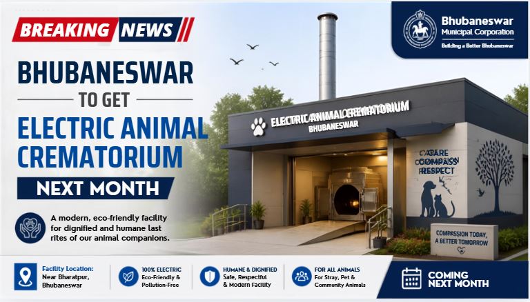 Bhubaneswar to Get Electric Animal Crematorium Next Month